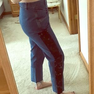 Hand-Painted Vintage Repurposed Jeans